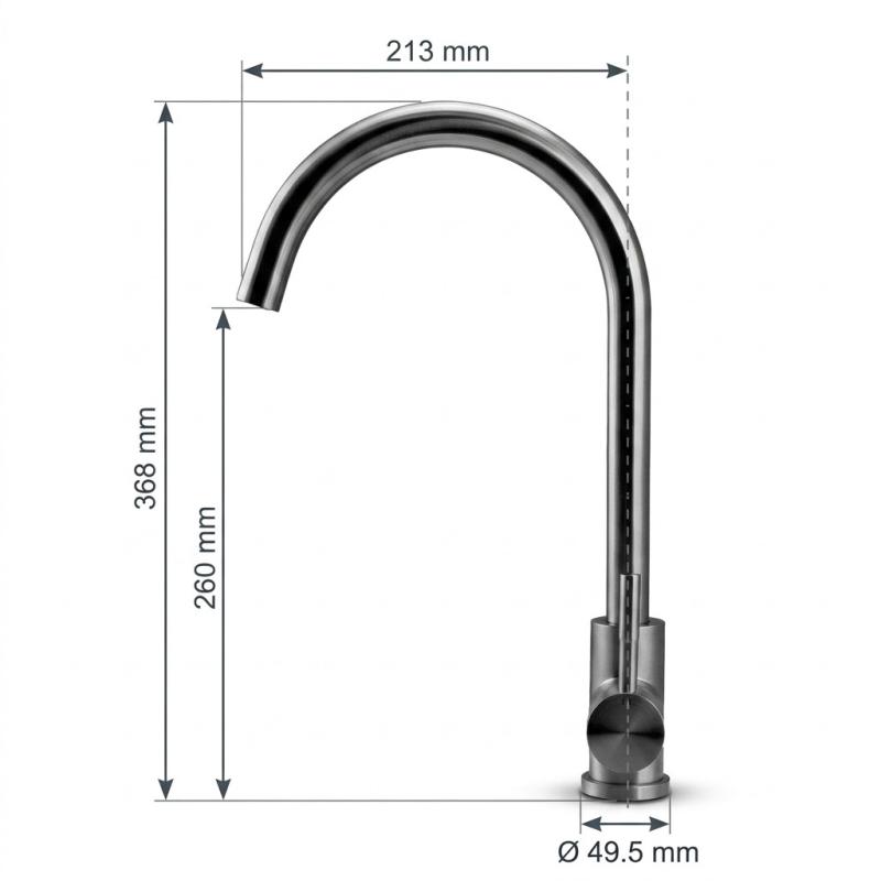 Pure.Sink Elite Steel Stream keukenkraan RVS PS8044-02
